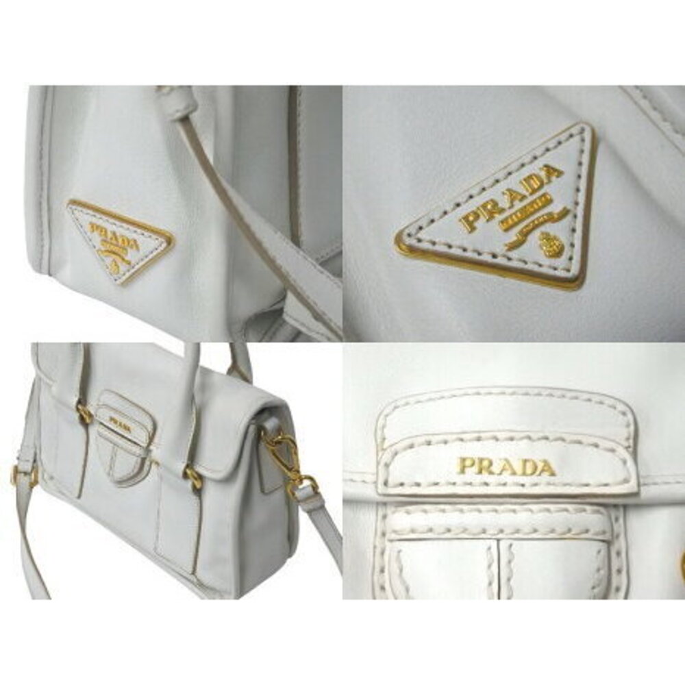 Prada handbag shoulder strap triangular logo plat… - image 3